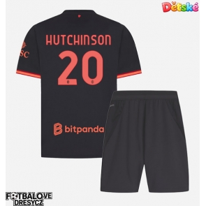 AC Milan Omari Hutchinson #20 Dětské Alternativní dres komplet 2026-27 Krátký Rukáv (+ trenýrky)